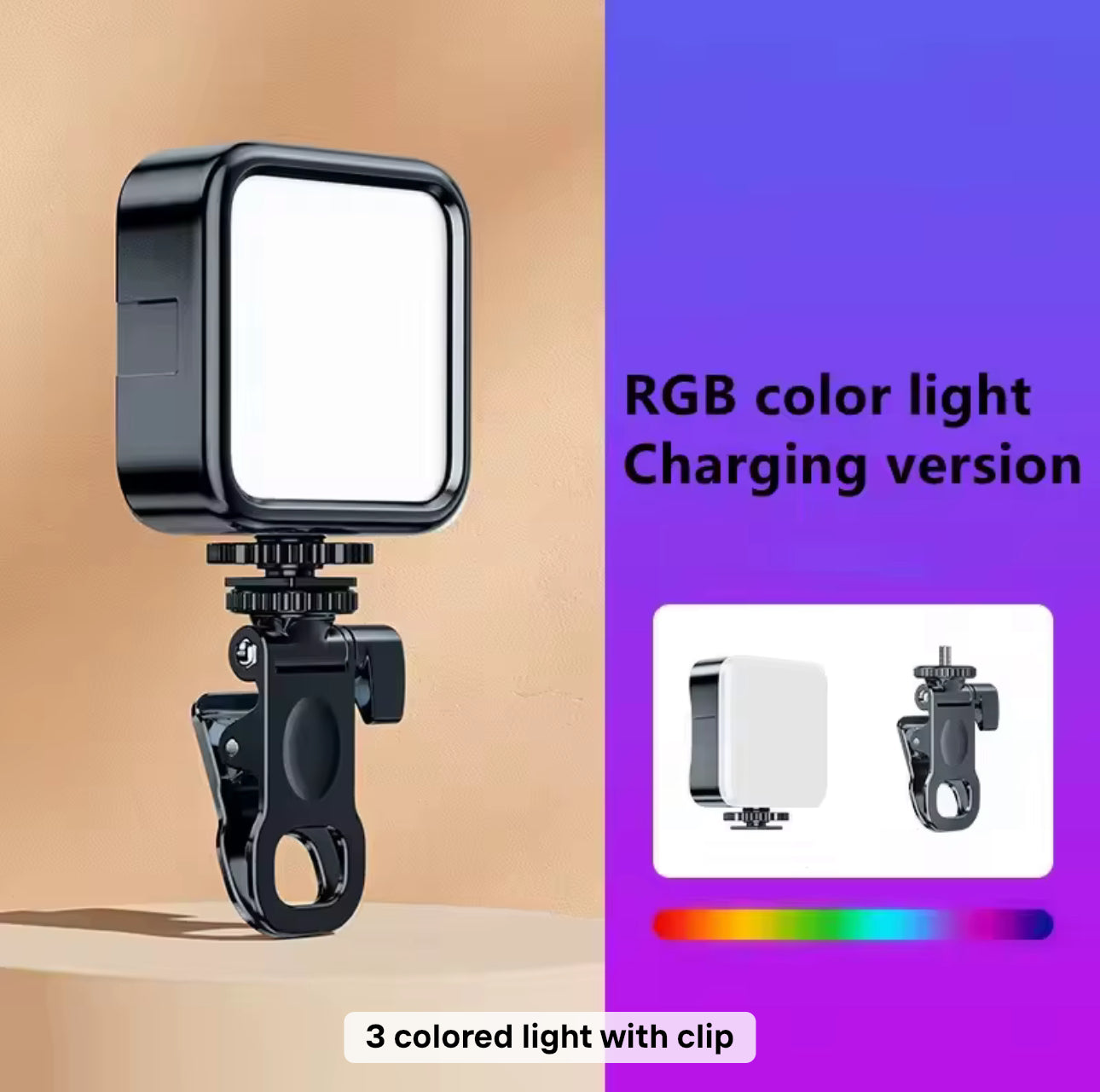 Compact clip-on light-Black
